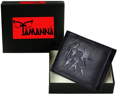 

Tamanna Men Black Genuine Leather Wallet(1 Card Slot)