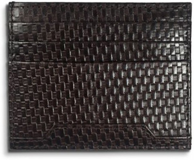 

Firdekho Men Casual Brown Genuine Leather Wallet(6 Card Slots), Chequered brown