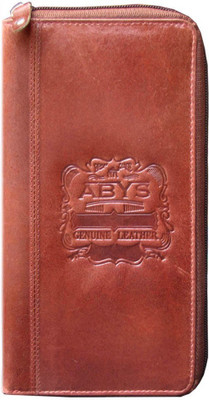 

ABYS Women Brown Genuine Leather Card Holder(11 Card Slots)