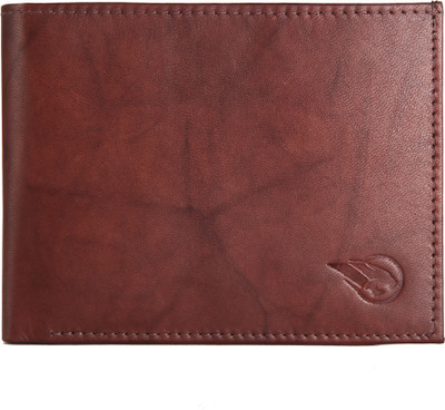 

RUGE Men Brown Genuine Leather Wallet(12 Card Slots)