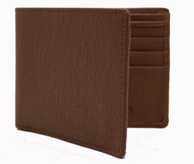 

MS Men Formal Brown Artificial Leather Wallet(10 Card Slots)