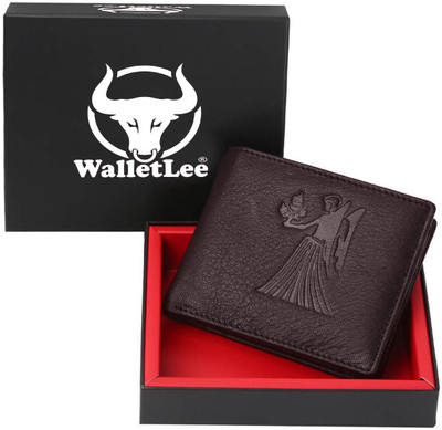 

WalletLee Men Casual Brown Genuine Leather Wallet(1 Card Slot)