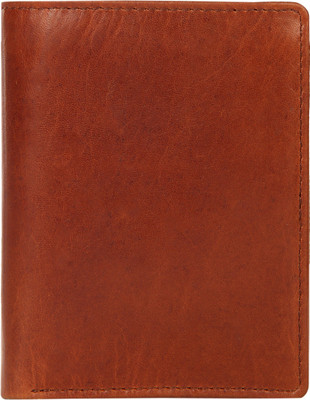 Leather Zentrum Men Casual Tan Genuine Leather Wallet(9 Card Slots)