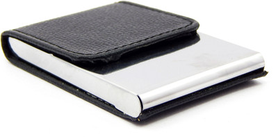 

ELS Men Casual Black Artificial Leather Card Holder(8 Card Slots)