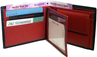 

NUKAICHAU Boys Casual Black Genuine Leather Wallet(8 Card Slots)