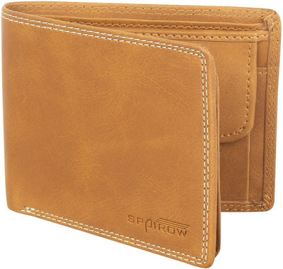 

Spairow Men Casual Tan Genuine Leather Wallet(6 Card Slots)