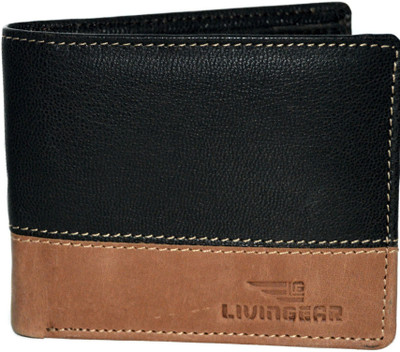 

LivinGear Men Casual Tan, Black Genuine Leather Wallet(7 Card Slots), Brown;tan