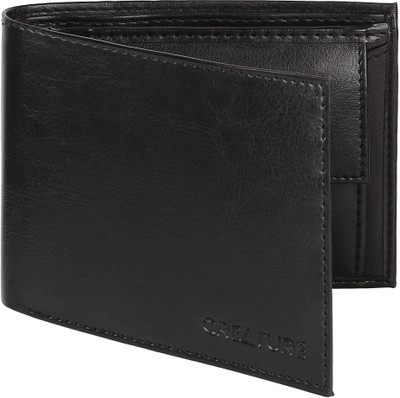 

CREATURE Men Black Artificial Leather Wallet(3 Card Slots)
