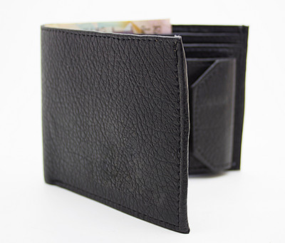 

MS Men Casual Black Artificial Leather Wallet(10 Card Slots)