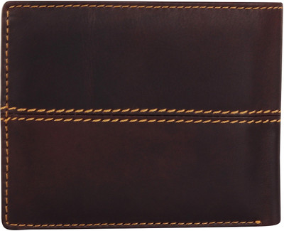 

Erina Men Brown Genuine Leather Wallet(6 Card Slots)