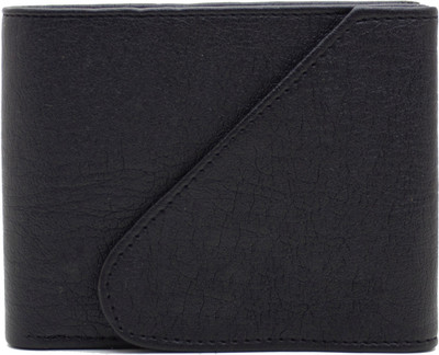 

MS Men Casual Black Artificial Leather Wallet(4 Card Slots)