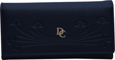

BeeFashionable Women Blue Artificial Leather Wrist Wallet(5 Card Slots), Dark blue