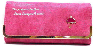 

Ambrosia Women Pink Artificial Leather Wallet(8 Card Slots), Magenta pink