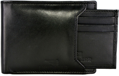 

LivinGear Men Casual Black Genuine Leather Wallet(8 Card Slots)