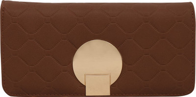 

Cidky Women Casual Brown Artificial Leather Wallet(10 Card Slots), Trendy brown