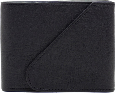 

MS Men Casual Black Artificial Leather Wallet(4 Card Slots)