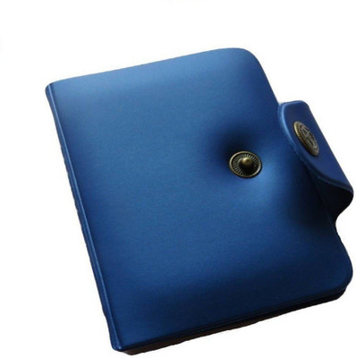 

Designer Bugs Men Casual Blue Artificial Leather Card Holder(12 Card Slots)