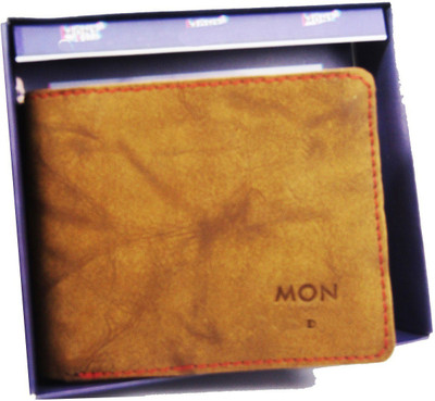 

Peacock Mundkar Boys Casual Tan, Khaki Artificial Leather Wallet(8 Card Slots)