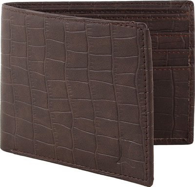 

creature Men Casual Brown Artificial Leather Wallet(6 Card Slots)