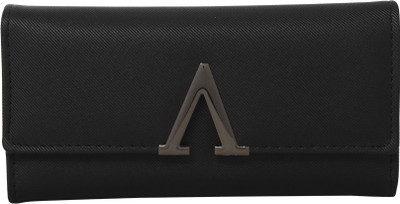 

Cidky Women Casual Black Artificial Leather Wallet(10 Card Slots), Trendy black