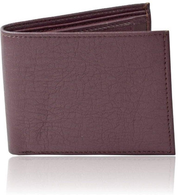 

FASIONNEVER Men Casual Maroon Artificial Leather Wallet(6 Card Slots), Brown