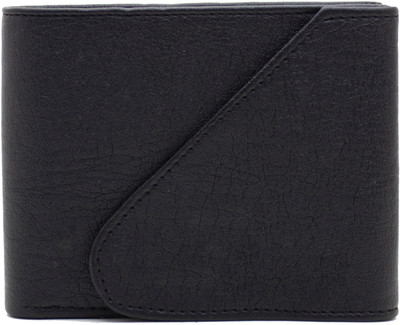 

MS Men Formal Black Artificial Leather Wallet(4 Card Slots)