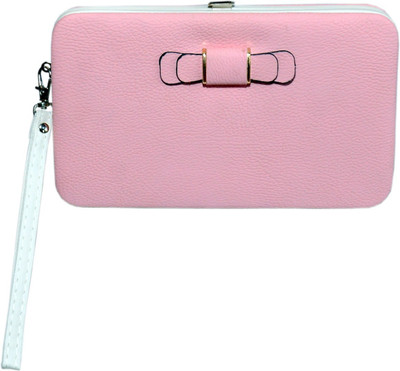 

NC Women Casual Pink Canvas Wallet(7 Card Slots)
