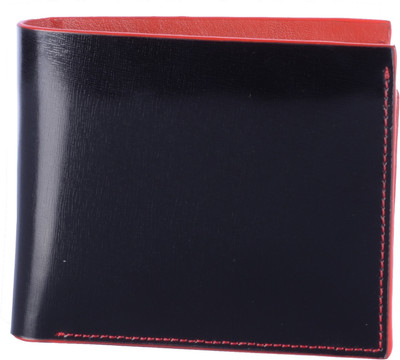 

Vener Fabica Men Casual Blue Genuine Leather Wallet(9 Card Slots), Black