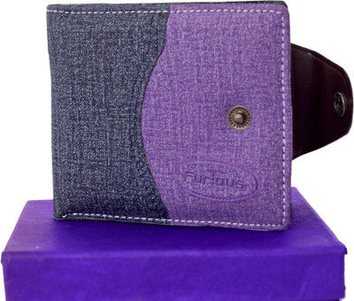 

Furious Boys Casual Purple, Grey Artificial Leather Wallet(2 Card Slots), Multicolor