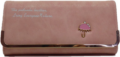 

Ambrosia Women Pink Artificial Leather Wallet(8 Card Slots), Baby pink