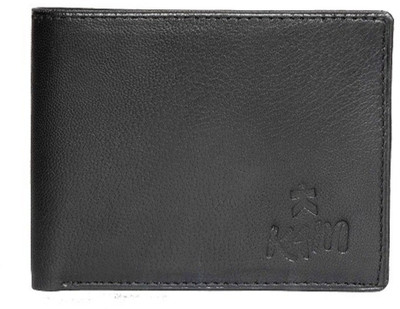 

KAIN Men Casual Black Genuine Leather Wallet(4 Card Slots)