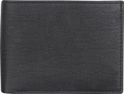 

SAE Men Casual Black Artificial Leather Wallet(9 Card Slots)