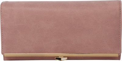 

Cidky Women Casual Pink Artificial Leather Wallet(10 Card Slots), Light pink