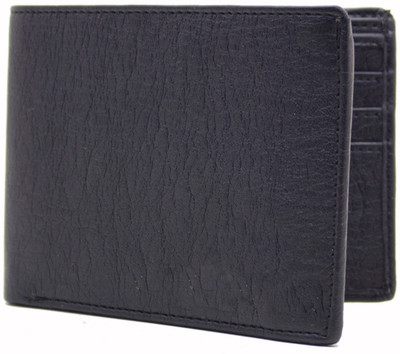 

MS Men Formal Black Artificial Leather Wallet(10 Card Slots)