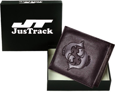 

JusTrack Men Casual Brown Genuine Leather Wallet(1 Card Slot)