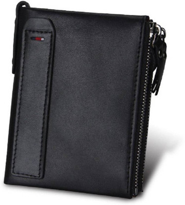 

BABORRY Men Casual Black Genuine Leather Wallet(11 Card Slots)