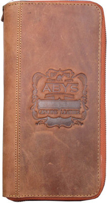 

ABYS Men Casual Tan Genuine Leather Document Holder(11 Card Slots)