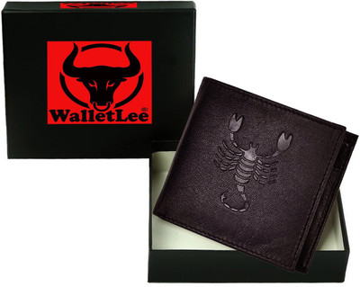 

WalletLee Men Casual Brown Genuine Leather Wallet(1 Card Slot)