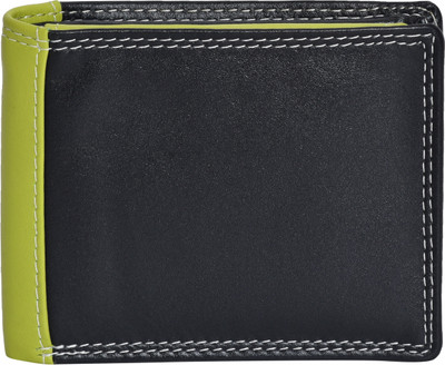 

Carmika Women Green, Black Genuine Leather Wallet(9 Card Slots), Black;green