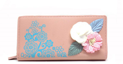 

Ambrosia Women Trendy Pink Artificial Leather Wallet(10 Card Slots)