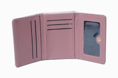 

AZCORE Girls Pink Artificial Leather Wallet(7 Card Slots)