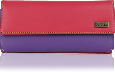 

Bellissa Women Casual Purple, Red Artificial Leather Wallet(7 Card Slots), Pink;purple