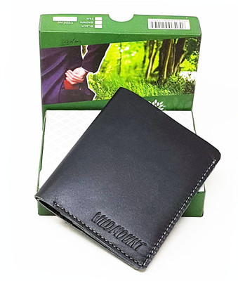 

Wildmount Men Casual Black Genuine Leather Card Holder(6 Card Slots)