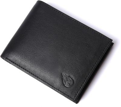 

RUGE Men Casual Black Genuine Leather Wallet(12 Card Slots)