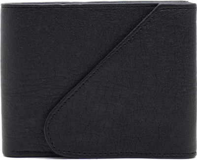 

MS Men Formal Black Artificial Leather Wallet(4 Card Slots)