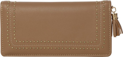 

Bee fashionable Women Tan Artificial Leather Wrist Wallet(10 Card Slots)