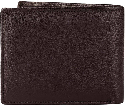 

Justrack Men Brown Genuine Leather Wallet(1 Card Slot)
