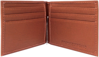 

FRIKKETTONS Men Tan Genuine Leather Wallet(6 Card Slots)
