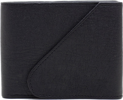 

MS Men Casual Black Artificial Leather Wallet(4 Card Slots)