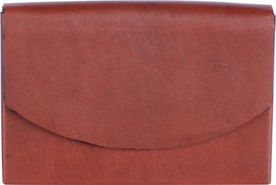 

YEW LEATHER LABS Men Casual Brown Genuine Leather Card Holder(1 Card Slot)